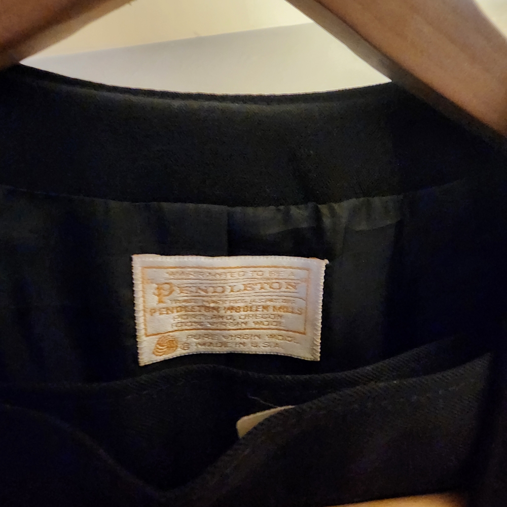 Pendleton Black Skirt Set Timeless Sophistication - Picture 6 of 8